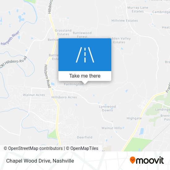 Chapel Wood Drive map