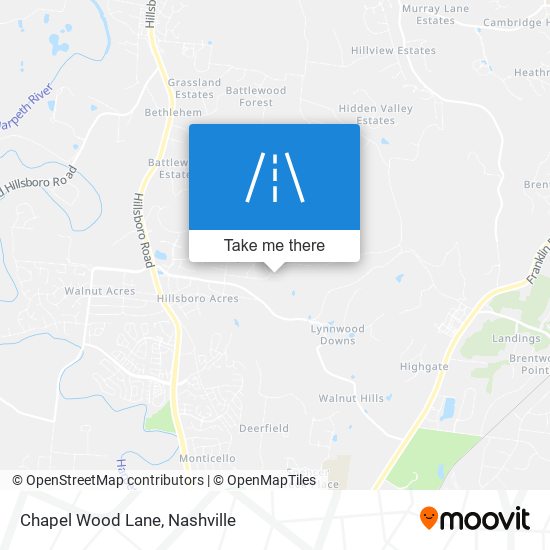 Chapel Wood Lane map