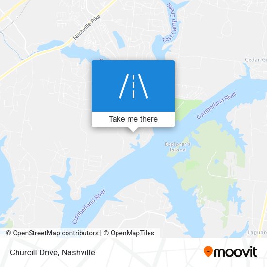 Churcill Drive map