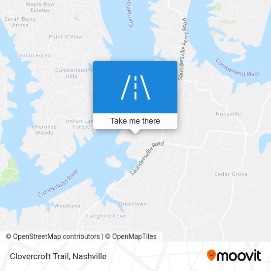 Clovercroft Trail map