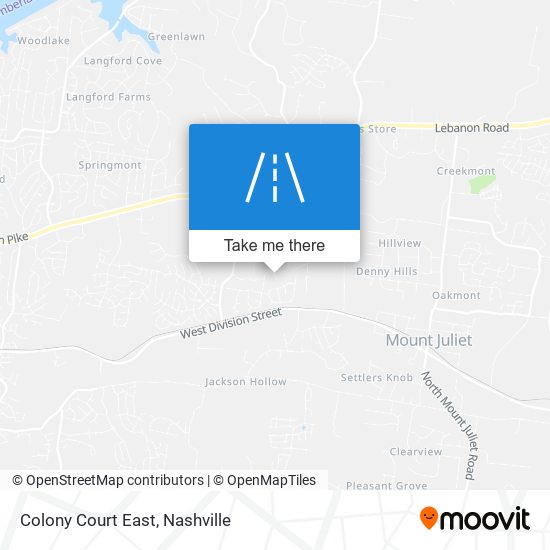 Colony Court East map