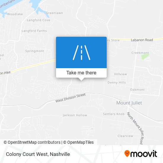 Colony Court West map