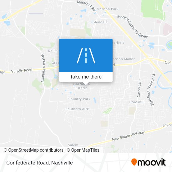 Mapa de Confederate Road