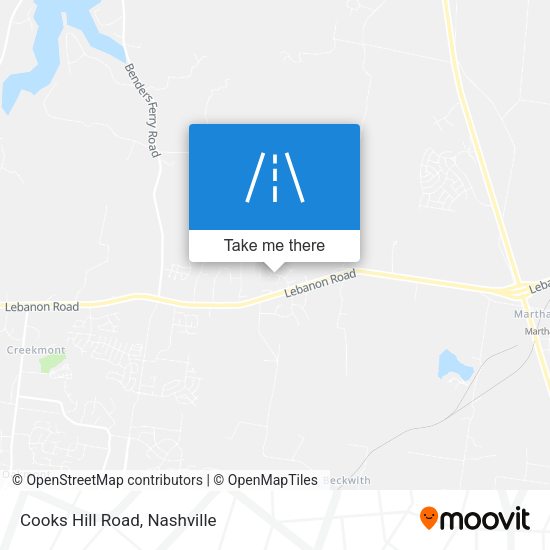 Mapa de Cooks Hill Road