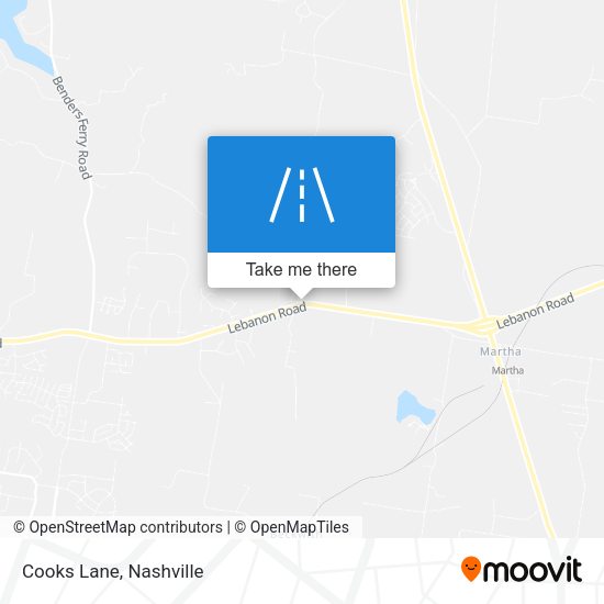 Mapa de Cooks Lane