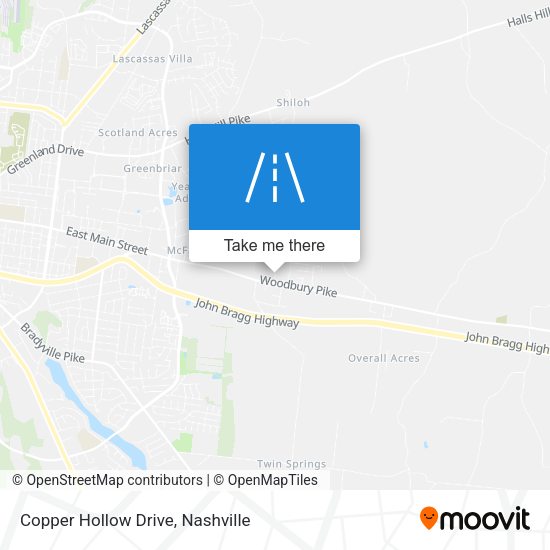 Copper Hollow Drive map