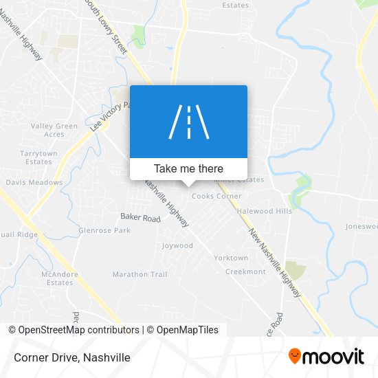 Mapa de Corner Drive