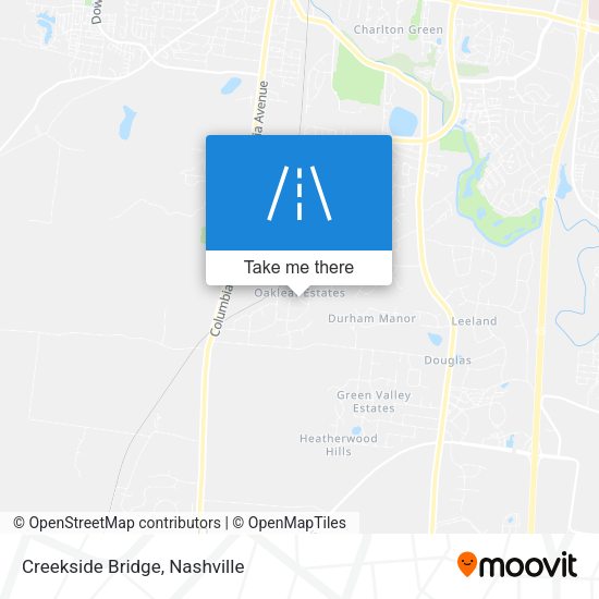 Creekside Bridge map