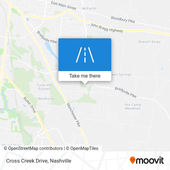 Cross Creek Drive map