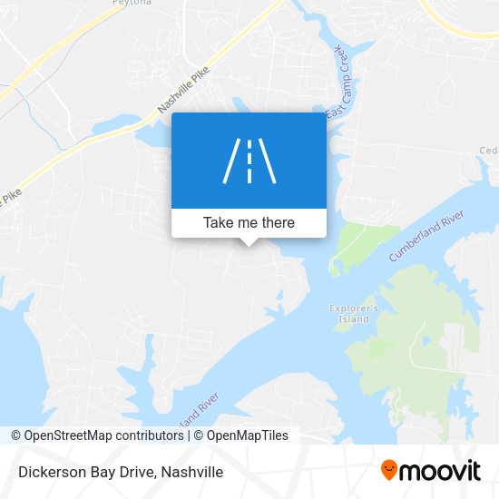 Dickerson Bay Drive map