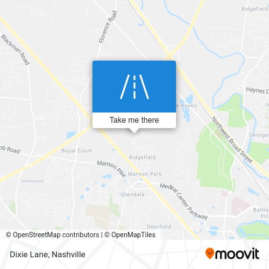 Mapa de Dixie Lane