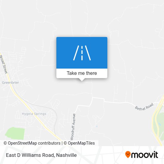 Mapa de East D Williams Road