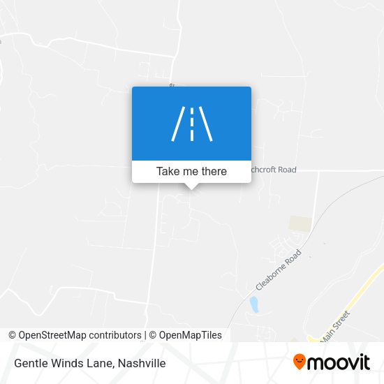 Gentle Winds Lane map