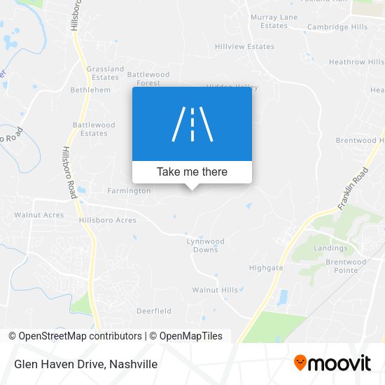 Mapa de Glen Haven Drive