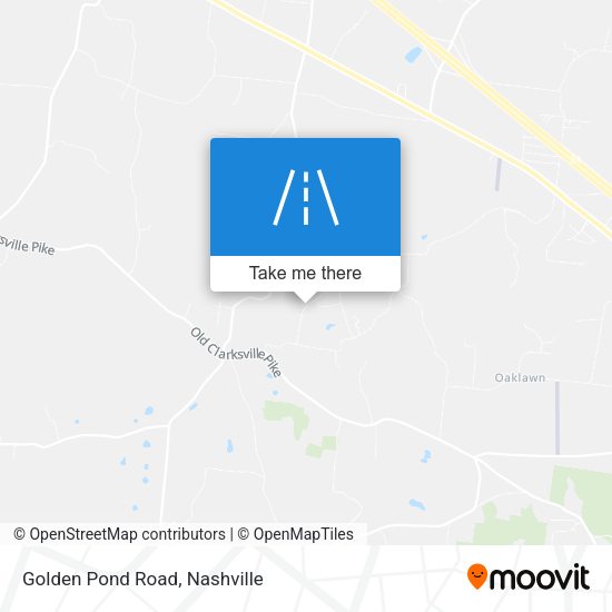 Golden Pond Road map