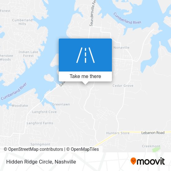 Mapa de Hidden Ridge Circle