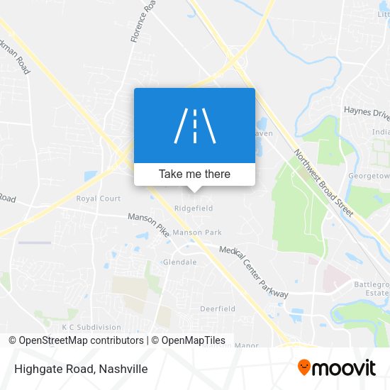 Mapa de Highgate Road