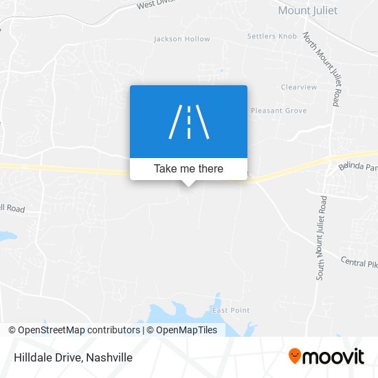 Mapa de Hilldale Drive