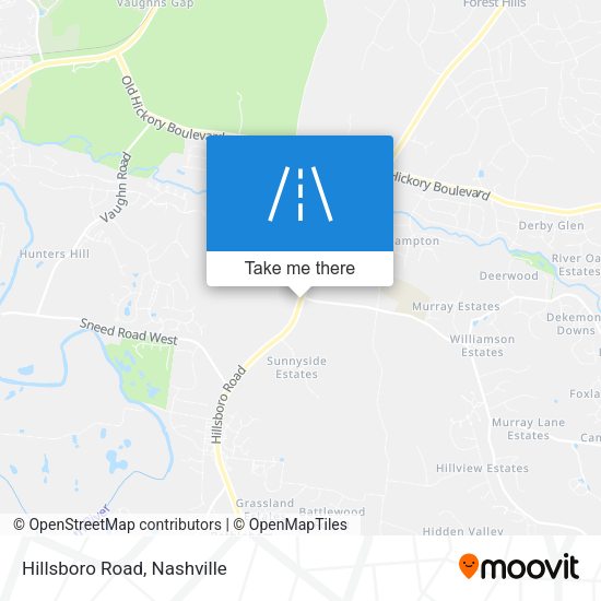 Mapa de Hillsboro Road