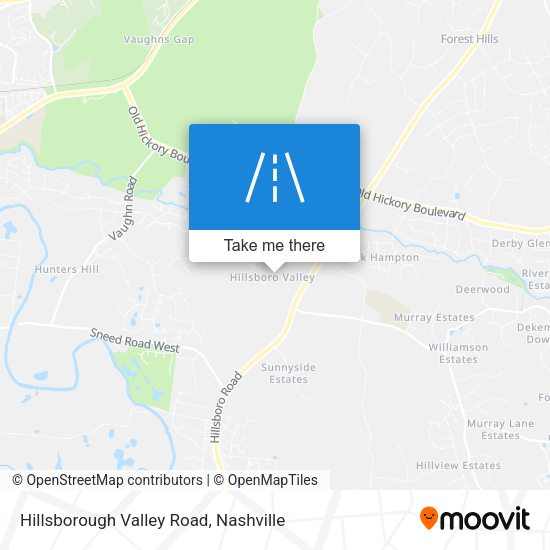 Mapa de Hillsborough Valley Road