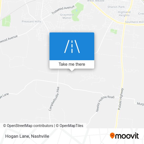Mapa de Hogan Lane
