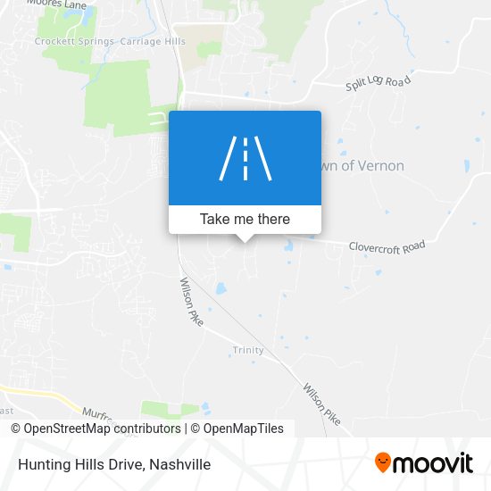 Hunting Hills Drive map