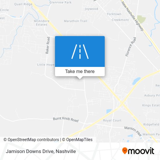 Mapa de Jamison Downs Drive