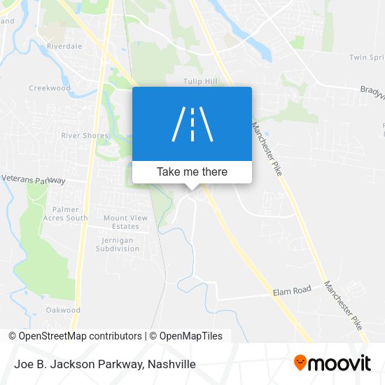 Mapa de Joe B. Jackson Parkway