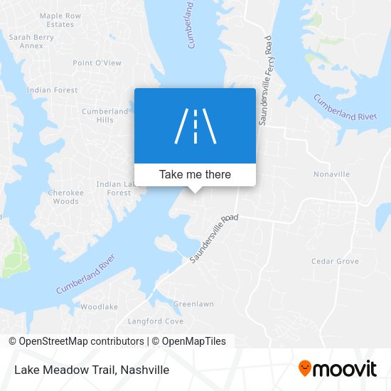 Lake Meadow Trail map