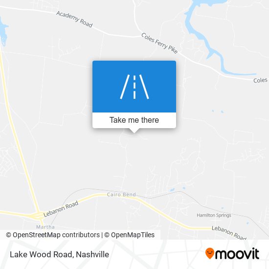 Lake Wood Road map