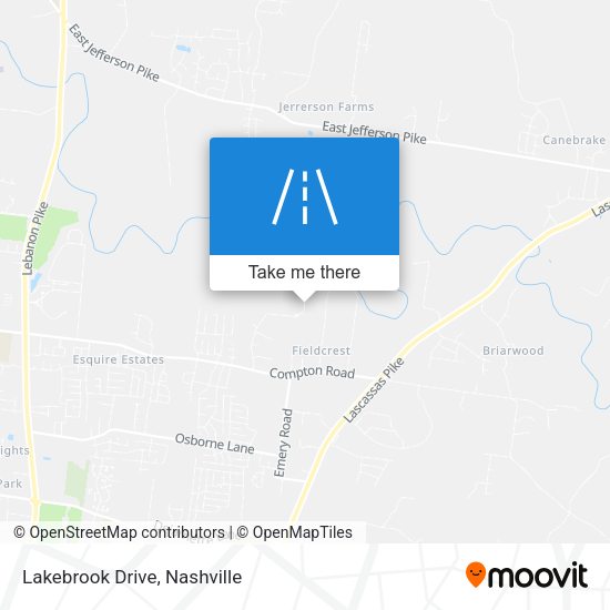Mapa de Lakebrook Drive