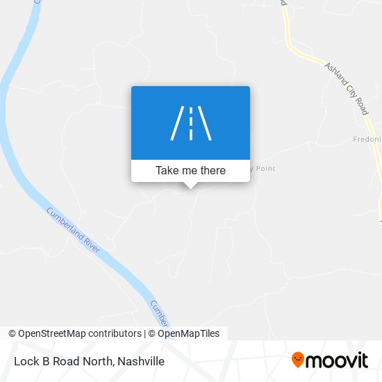 Lock B Road North map