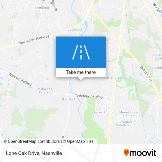 Lone Oak Drive map