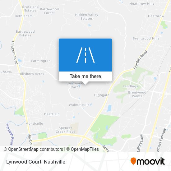 Mapa de Lynwood Court