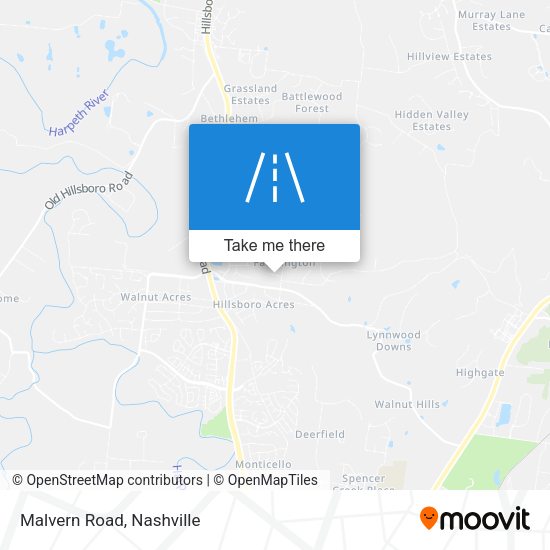 Mapa de Malvern Road