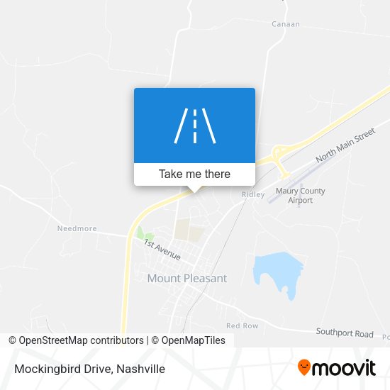 Mockingbird Drive map