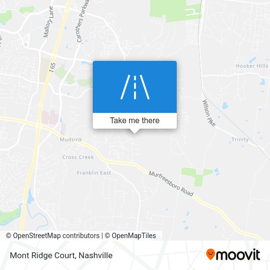 Mapa de Mont Ridge Court