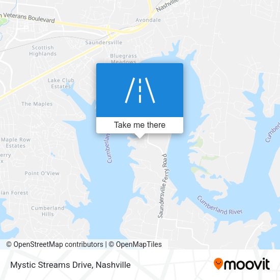Mystic Streams Drive map