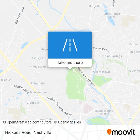 Mapa de Nickens Road