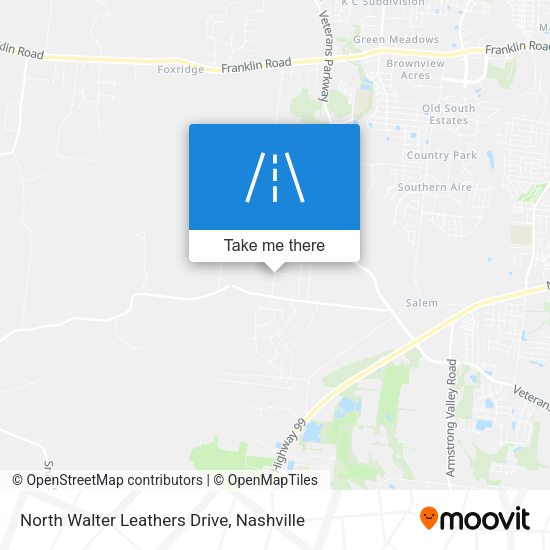 North Walter Leathers Drive map