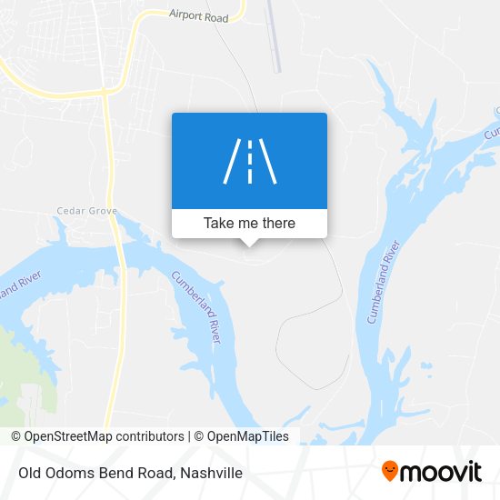 Old Odoms Bend Road map