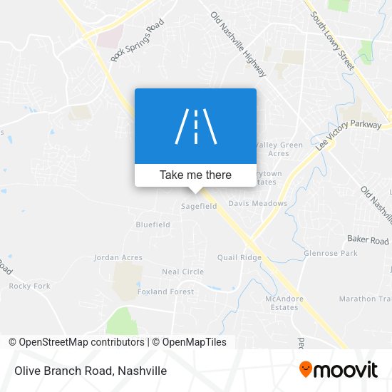 Mapa de Olive Branch Road