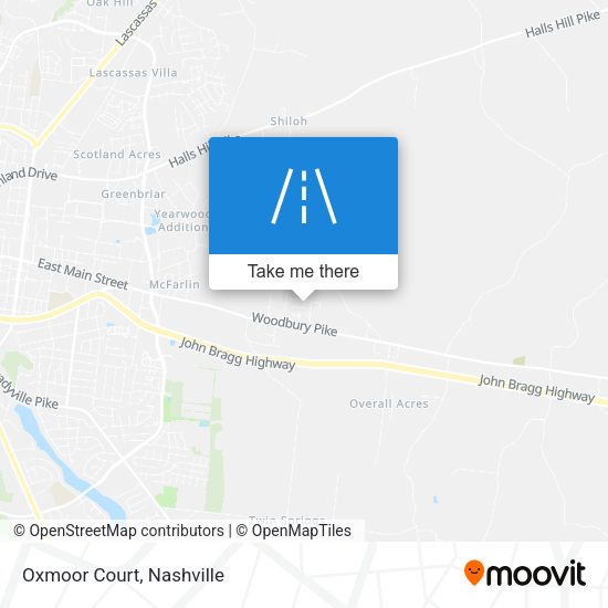 Mapa de Oxmoor Court