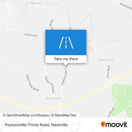 Peytonsville-Trinity Road map