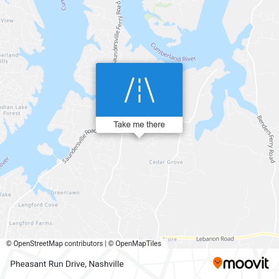 Pheasant Run Drive map