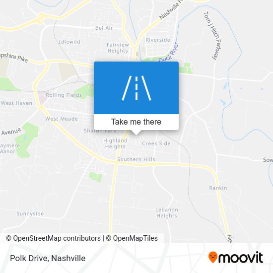 Mapa de Polk Drive