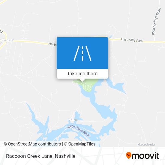 Mapa de Raccoon Creek Lane