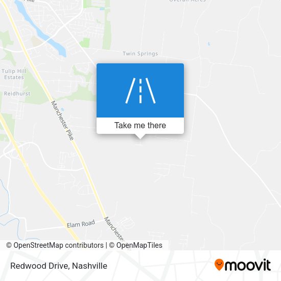 Mapa de Redwood Drive