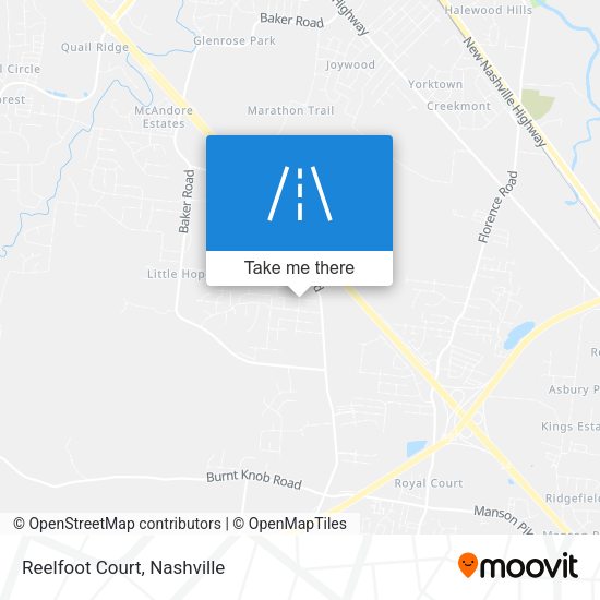 Mapa de Reelfoot Court