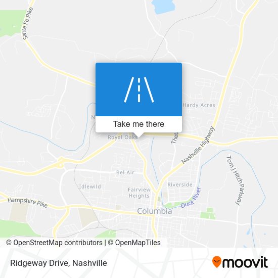 Mapa de Ridgeway Drive